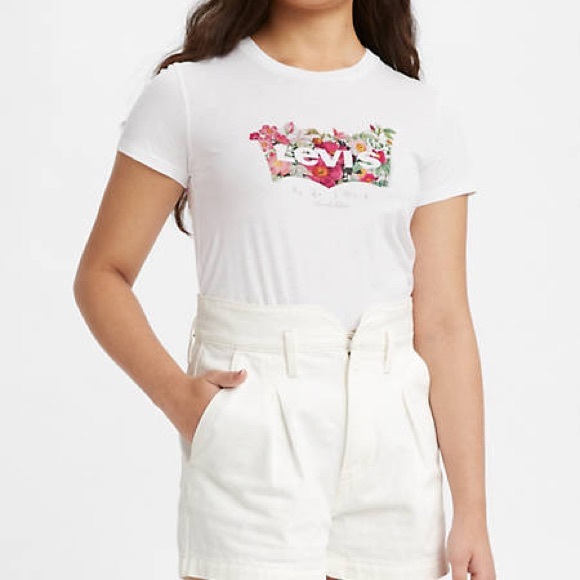 LEVI’S LOGO PERFECT T-SHIRT- NWT - Picture 1 of 5